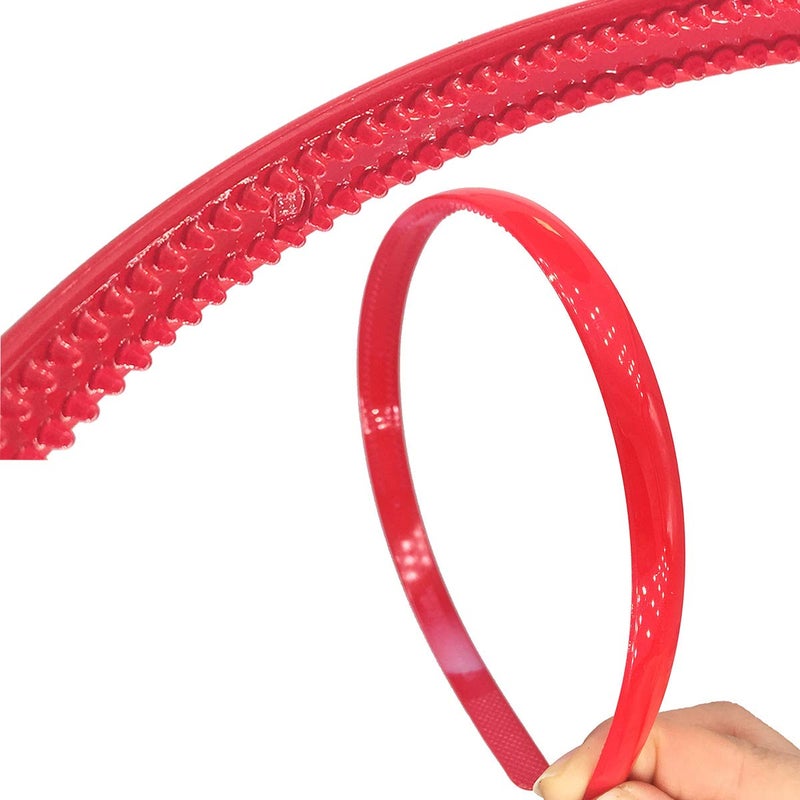 Yazon 13pcs 12mm Plastic Headbands for Girls Women Colorful Hair Headband with Teeth Thin Hair Bands - Image 4